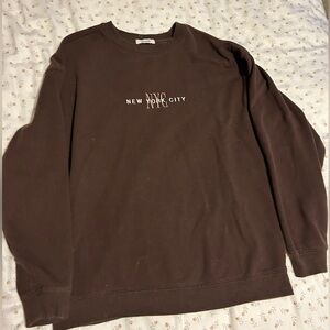 Chocolate Brown New York City Hoodie